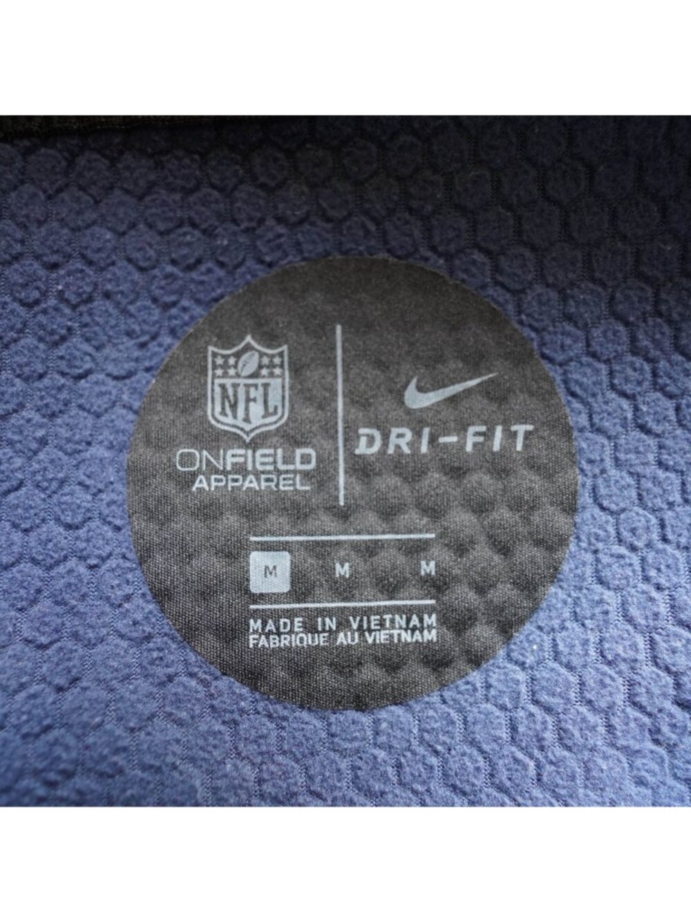 Nike NFL Denver Broncos Jacket Mens M Blue On Field Dri-Fit Full Zip Sweatshirt - Picture 4 of 9